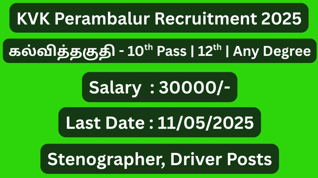 Krishi Vigyan Kendra Recruitment 2025; Various Vacancies – Apply Now