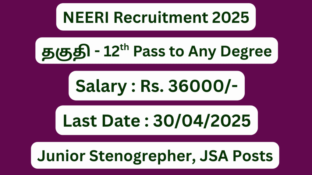 NEERI Recruitment 2025; 33 Vacancies – Apply Now