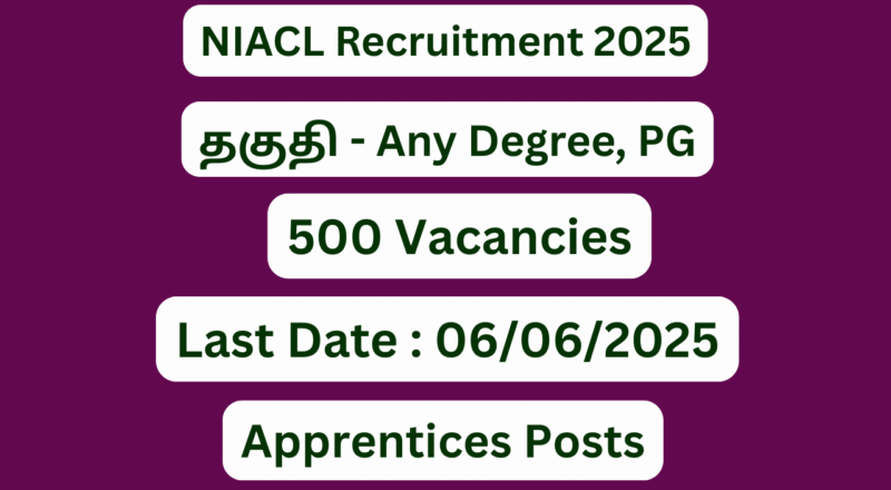 NIACL Recruitment 2025; Apply for 500 Vacancies – Apply Now